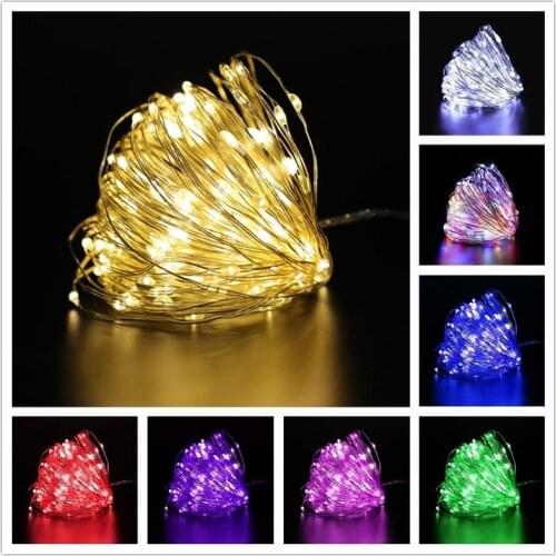 Led Battery Powered Garland Light Led Fairy Lights Christmas Tree Decoration Light Window Sill Decor Garland Lights Navidad 2021