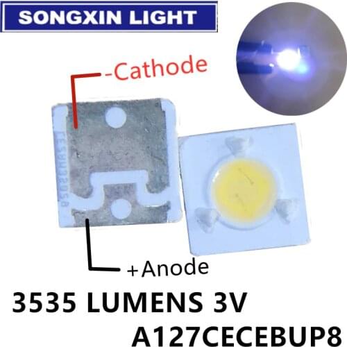 500pcs LUMENS LED Backlight 1W 3V 3535 3537 Cool white LCD Backlight for TV TV Application A127CECEBUP8 Style-3