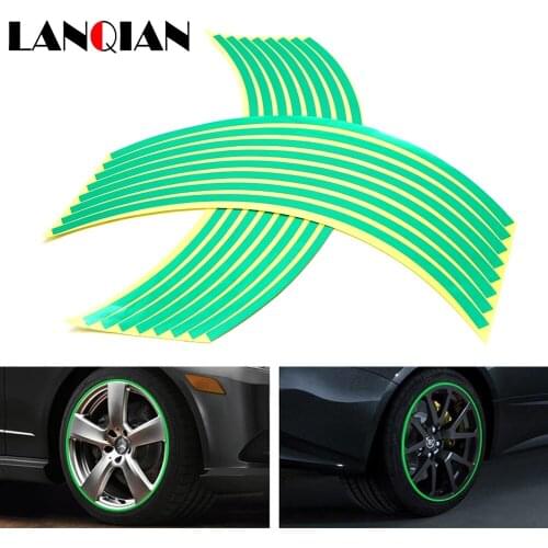 For Honda VFR NC 700 750 800 1200 F VFR750 VFR800 VFR1200 motorcycle sticker Colorful motor wheel stickers Reflective Rim Strip