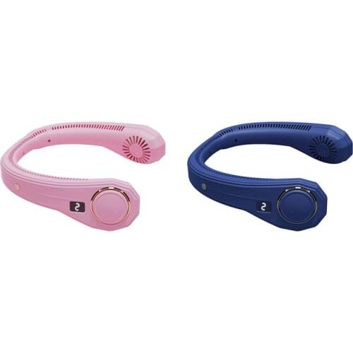 Hanging Fan USB Fan Portable Fan Rechargeable Headset Design Adjustable Fan 3 Wind Speed for Office Outdoor