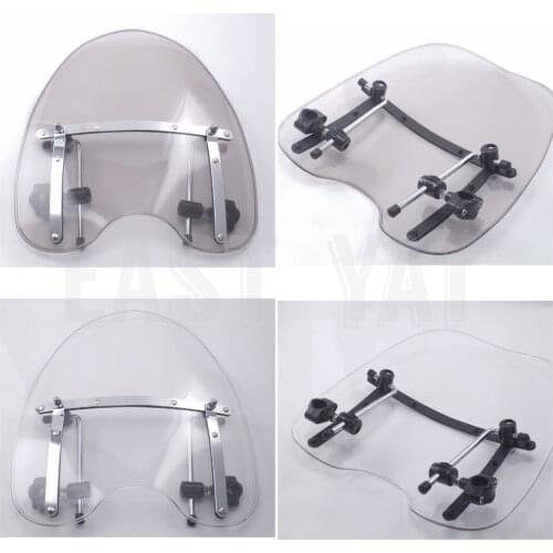 Motorcycle White and Smoke Windscreen WindScreen For Harley Davidson Sportster Dyna Glide Softail XL 883 1200 X48 X72 XL883 1200