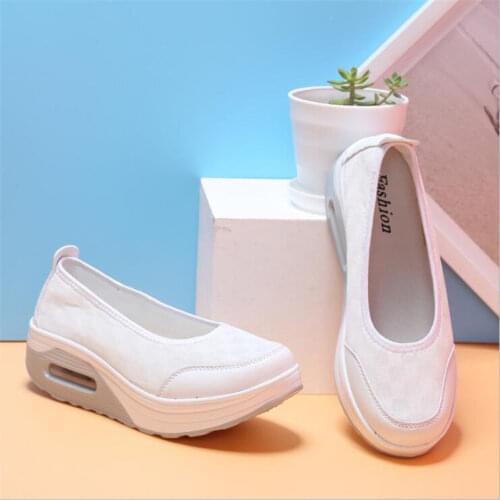 Women Sneakers Flats Loafers Sweet Shallow Comfort Moccasins Slip-on Platform Ballet Ladies Vulcanized Shoes New