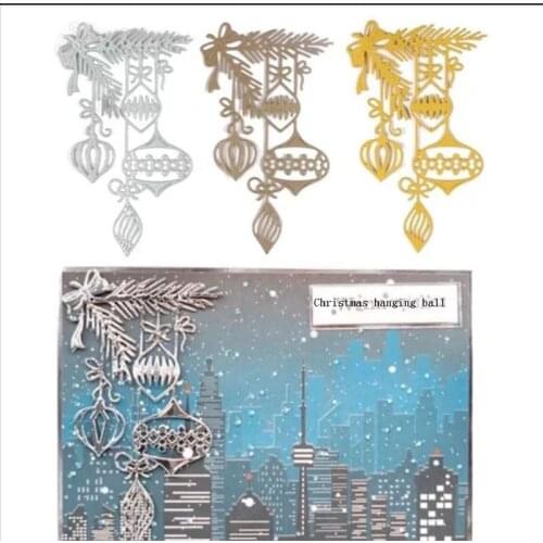 1PC DIY Christmas Baubles Die Cuts Metal Cutting Dies Scrapbooking Photo Album Cards Making Embossing Folder