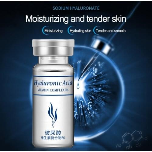 10PCS/Set Hyaluronic Acid Serum Moisturizing Vitamins E Facial Collagen Essence Liquid Moisturizing Anti Aging Facial Skin Care