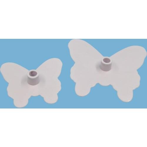 2 Pcs/set Food-Grade Plastic Butterfly Shape Mold Cake Fondant Decorating Cookie Plunger Cutters DIY Baking Molds Pastry Tools