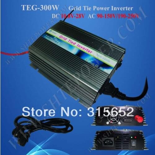 300W Grid Tie Solar Power Inverter DC 10.5V-28V AC 100/110/120/220/230/240v