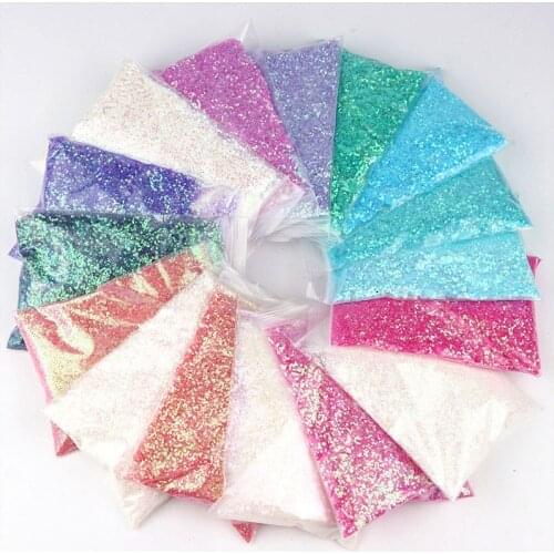 50g Pink Nail Glitter Sequin Candy Sandy Powder Shiny Luxury Sparkles Nail Art Sequins Pigment Flakes Dust 3D Decoration