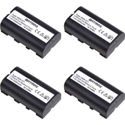Batmax 2600mAh GEB211 GEB212 Li-ion battery pack for TPS1200,ATX1200,GPS1200,GRX1200,RX1200,TC1200 total station