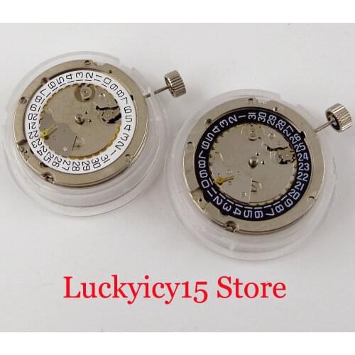 Watch Accessories High Quality ST 2555 Movement Mechanical Automatic White/Black Date Display Small Second Hand
