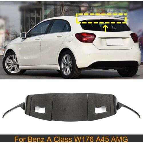Car Trunk Boot Lip Wing Spoiler For Mercedes Benz A Class W176 A200 A260 A45 AMG 2013-2018 Carbon Fiber Rear Spoiler Wing Lip