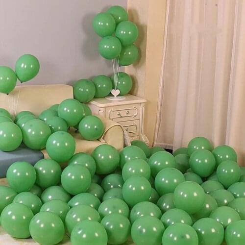 Bean Green balloons ink green balloons 10/20/30pcs 10inch Wedding Decorations Event/Party Supplies Helium balloon Arch Globos