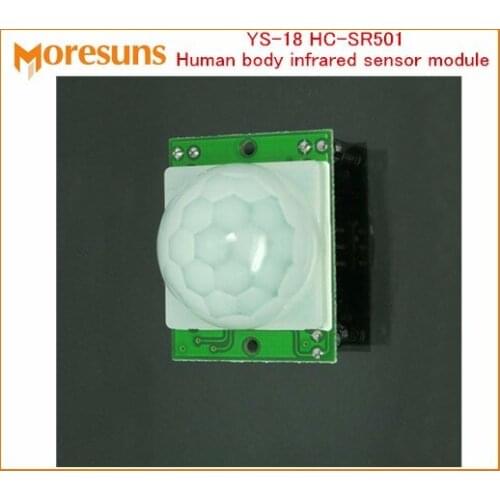 Fast Free Ship 20pcs YS-18 HC-SR501 human body infrared sensor modules with original probe anti-theft induction switch module