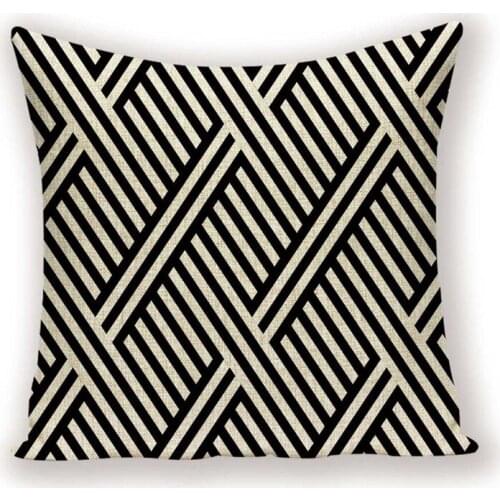 Geometric Cushion Cover Stripe Pillow Covers Throw Pillow Case Nordic Home Decorative Linen Line Simple Kissen Custom Cushions