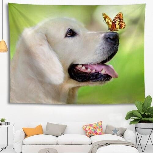 Custom Labrador Tapestry wall hanging tapestry home decoration rectangle bedroom wall art tapestry 140X250cm
