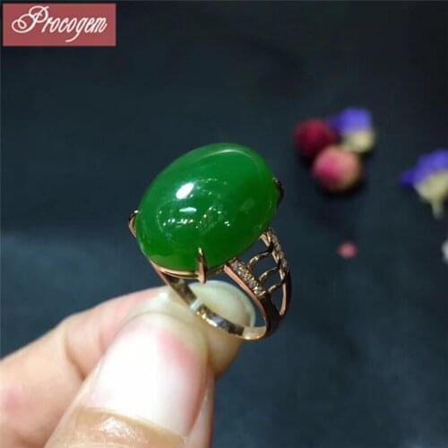 Natural Jasper rings for Femal Oval gemstone 10x14mm for Party 925 Sterling Silver Genuine fine Jewelry 2019 New #244