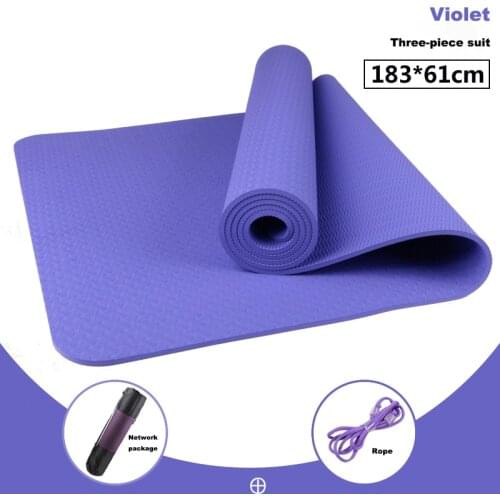 1830 * 610 * 6mm TPE Yoga Mat Double-sided Non-slip Quality Sports Mat Fitness Gym Home Environmentally Friendly Tasteless Mat