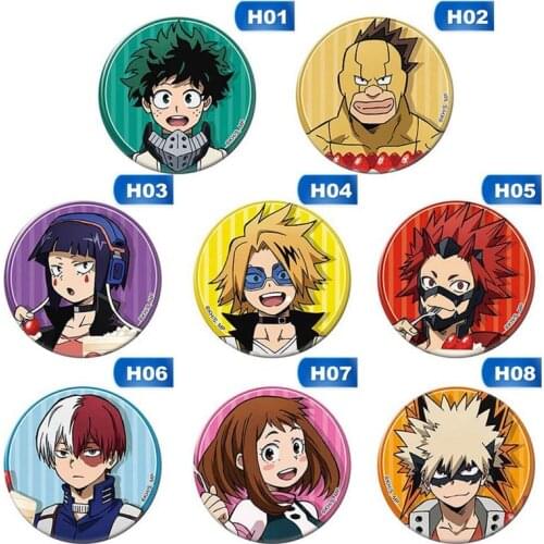 My Hero Academia Bakugou Katsuki Kirishima Eijirou Metal Badge Pin Brooch