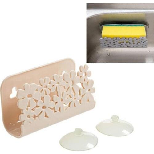 Kitchen Bathroom Drying Rack Toilet Sink Suction Sponges Holder Rack Suction Cup Dish Cloths Holder Scrubbers Soap Storage
