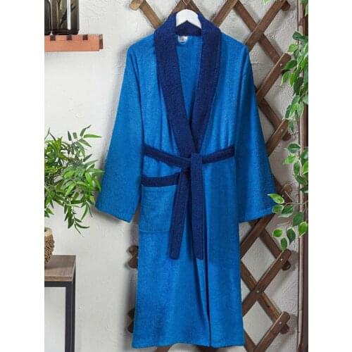 Batthroom Accessories Set %100 Cotton Unisex Bathrobe with Different Color Options Robe Pack S/M - L/XL