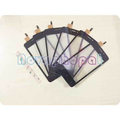 Novaphopat Black Sensor For FLY FS404 Stratus 3 FS 404 Touch Screen Digitizer Glass Panel replacement + tracking