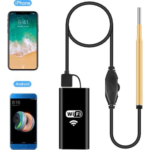 New Endoscope Camera WiFi Digital Ear Otoscope With 3.9mm Lens Led Light Inspection Camera For iPhone Android PAD PC Borescope