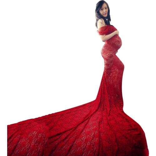 SAGACE Dresses maternity dresses Lace clothes for pregnant women for photo shoot maternity leave Sexy Photography Long Dress 625