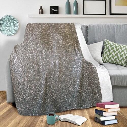 Silver Fleece Blanket 3D Full Printed Wearable Blanket Adults/kids Fleece Blanket Sherpa Blanket Drop Shipping
