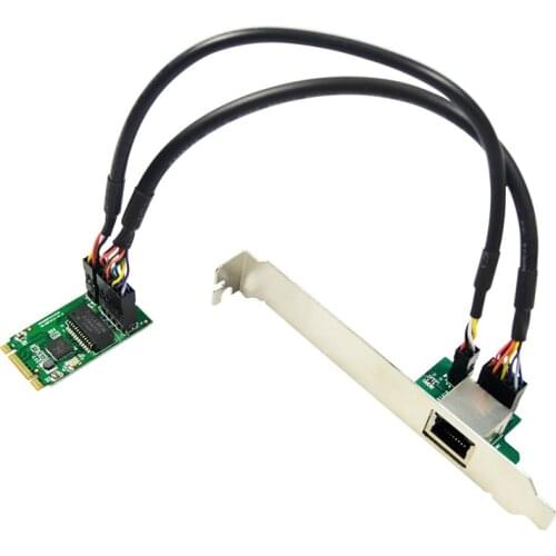 QINDIAN Network Card M.2 B-Key and M-Key to 1Port 10/100/1000Mbps Gigabit Ethernet Network Card Internet Lan Network Adapter NEW