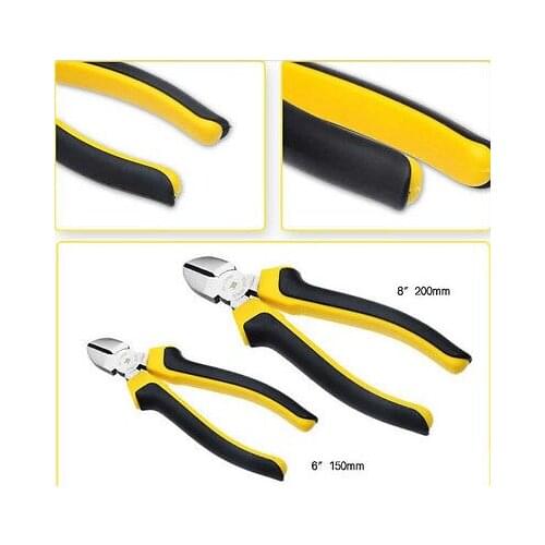 8"/200mm European type Diagonal Cutting Plier with Double Color PVC Handle