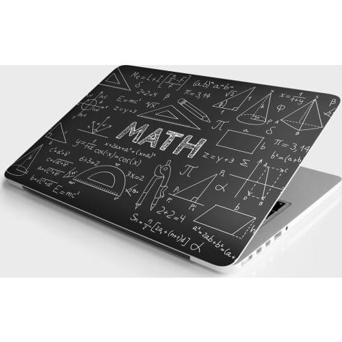 Sticker Master Math Black Background Laptop Vinyl Sticker Skin Cover For 10 12 13 14 15.4 15.6 16 17 19 " Inc Notebook decal for Macbook,asus,Acer,Hp,Lenovo,Huawei,Dell,Msi,Apple,Toshiba,Compaq