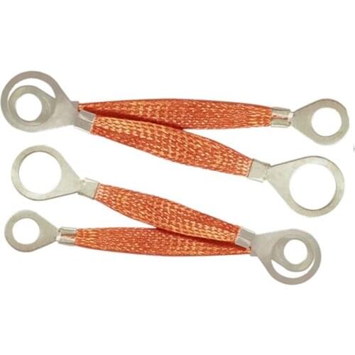 100PCS High Quality Bridge Line Grounding Wire Lead Cross Aluminum Wiring of Copper Braided Jumper Wire