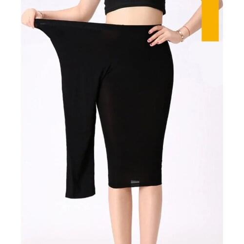 Womens Loose Leggings Summer Thin Casual Sports Breathable Cropped Trousers Elastic Waist Solid Color Pencil Pants