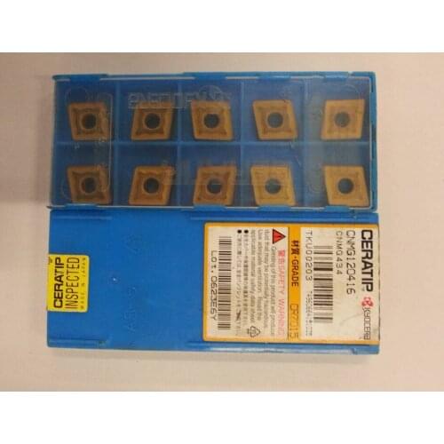 10PCS CARBIDE INSERT CNMG120416 CR7015