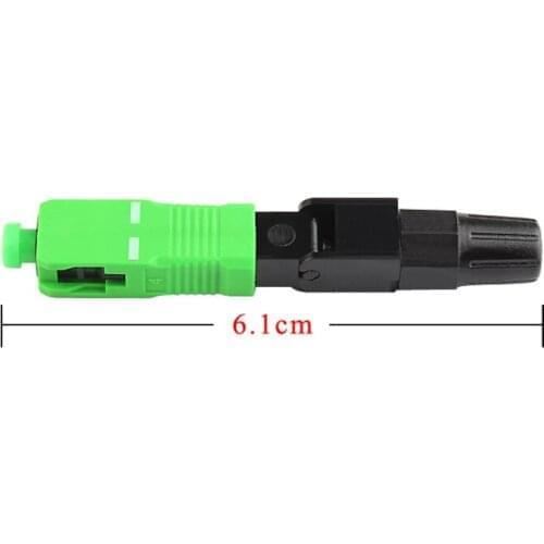 100pcs/lot SC FTTH Fiber optic SC connector Optical fiber connector fast connector 0.3 dB