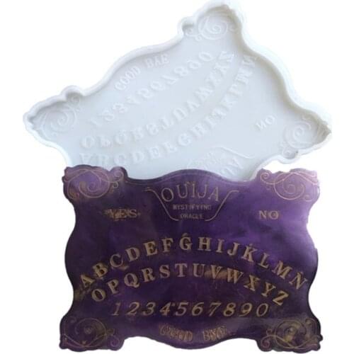 13MC Mirror Game Mat Epoxy Resin Mold Tray Serving Plate Silicone Mould DIY Crafts Ornaments Home Decorations Casting