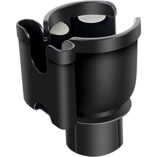 2 in 1 Car Drinking Bottle Holder Rotatable Car Cup Holder with Phone Coins Keys Organizer Box Case Portable Cup Stand Bracket