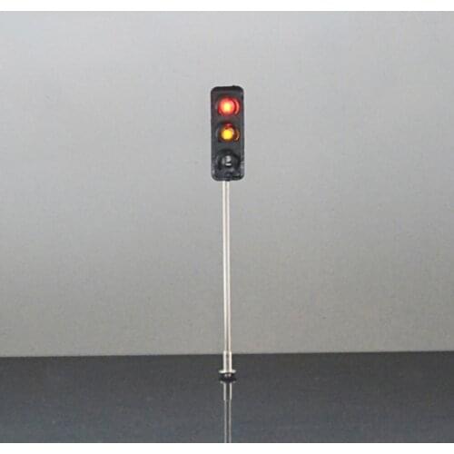 3-light Traffic Lights Model HO Model3v Street Train Railway Scenery