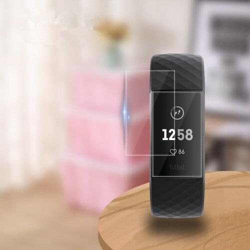 4 pcs Full screen watch Protector Full TPU hydrogel film For fitbit charge3/inspire HR watch