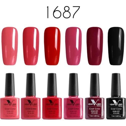 6pcs*8ml GDCOCO Color Gel Nail Polish Set Natural Fashion Plastic Bottle Manicure Gel Varnish Soak Off UV LED Nail Gel Lacquer