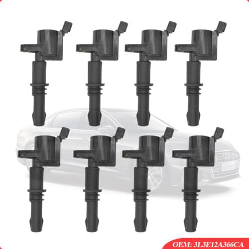 8PCS Lgnition Coil For FORD Expedition Explorer F-150 F-250 F-350 F-450 F-550 Mustang Lincoln Navigator For Mercury 3L3E12A366CA
