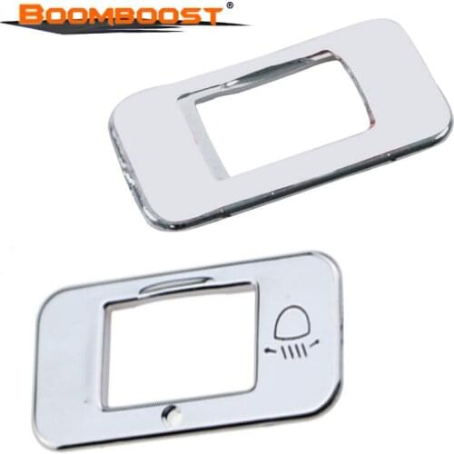 ABS Chrome For Peugeot 2008 3008 208 2014 2015 accessories Sticker Case Headlight Adjustment Knob Switch Sequin Cover