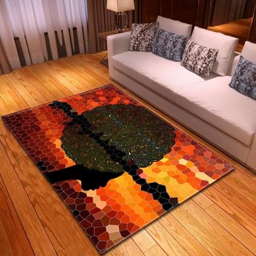 African Womens Pattern Carpet African Sexy Women 3D Printed Home Large Carpets For Mats Living Bedroom Area Tea Rugs Room Table