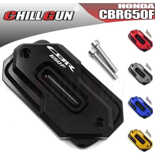 Motorcycle Accessories CNC Front Brake Fluid Reservoir Cover Cap Decorative Guard For HONDA CBR650F CBR-650F 2014-2020 CBR 650F