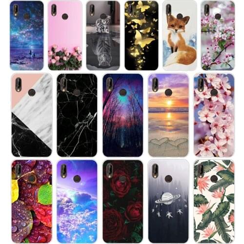 A Huawei P20 Lite Case 5.84inch Huawei P20 Lite Soft Rubber TPU Silicone Back Phone Case For Huawei P20 Lite Cover Bag Cases