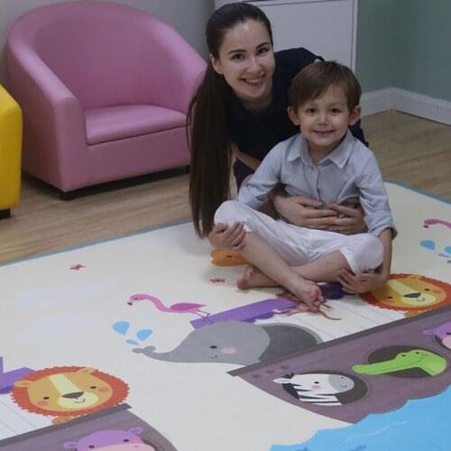 Baby play floor playing infant XDE foam two sides cartoon thickened game rug toddler activity crawling mat on sale mat008