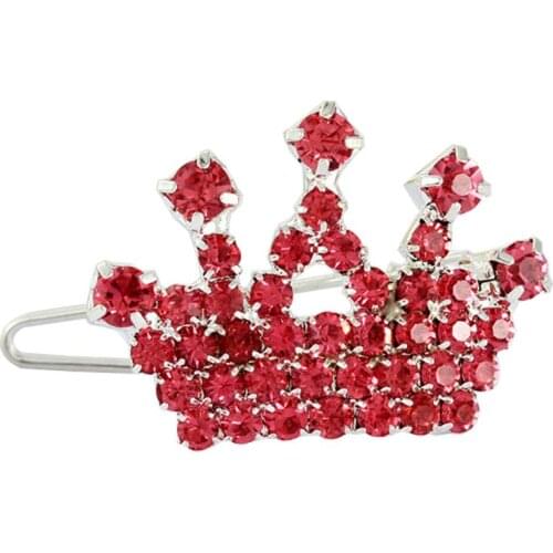 Dorakitten Pet Hair Clip Fashion Rhinestone Decor Cat Dog Hair Crown Clip Pet Hair Accessories Pet Supplies For Birthday Party