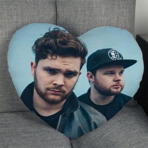 Royal Blood Band Pillow Cover Home Office Wedding Decorative Pillowcase Heart Shaped Zipper Pillow Cases Satin Fabric Best Gift