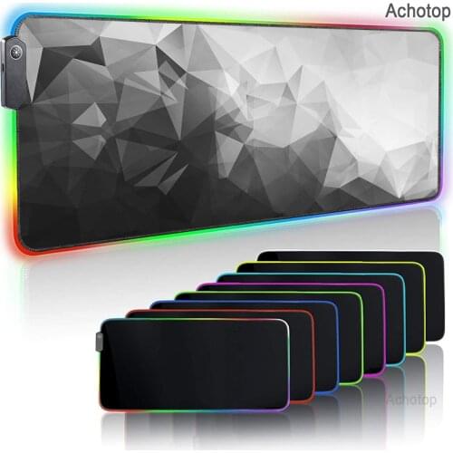 Among Us RGB Mousepad Gaming Mouse Pad XXL Large Mouse Pad Gamer LED Big Mouse Mat Computer Carpet with Backlight keyboard Mat