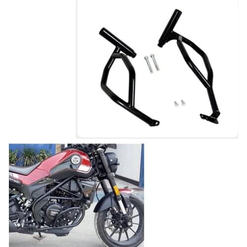 Leoncino250 Motorcycle Crash bars Engine protection bumper Aluminum and Nylon Slider Crash For Benelli Leoncino 250