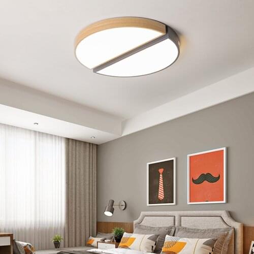 Minimalist Round Ceiling Lamp for Living Room Bedroom Study Room Nordic Modern Green/Grey Color Ceiling Lamp Mounted 110V 220V